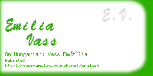 emilia vass business card